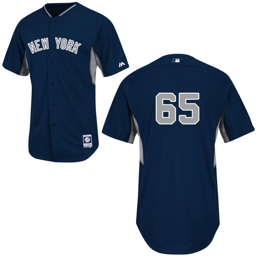 Bryan Mitchell #65 Youth Baseball Jersey-New York Yankees Authentic 2014 Navy Cool Base BP MLB Jersey - Click Image to Close